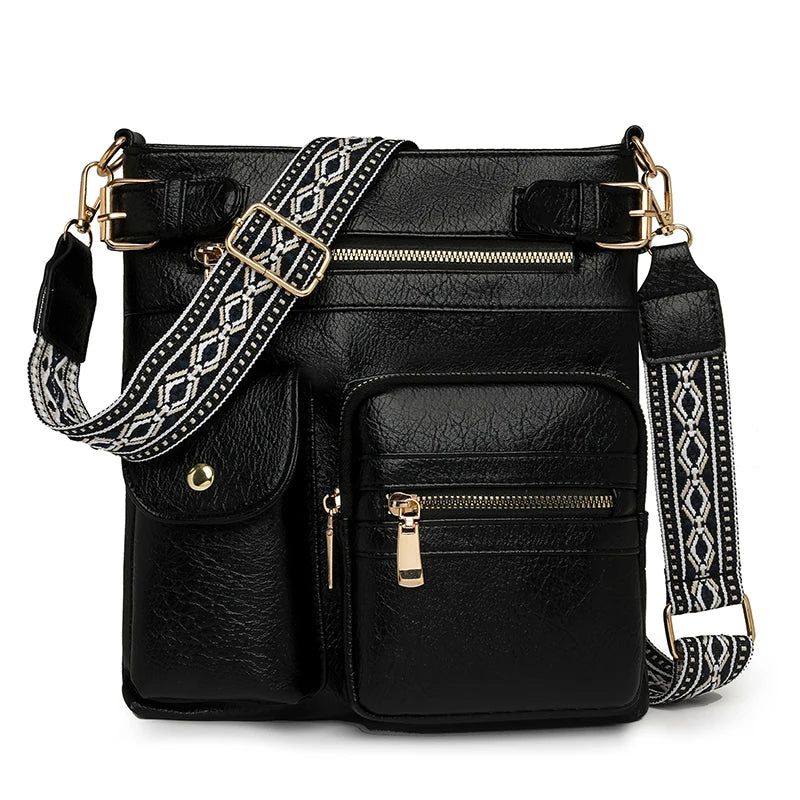 Designer Luxury Handbags 2025 New Vintage Soft Leather Tote Bags For Women Multi-pocket Shoulder Messenger Bags High quality Sac