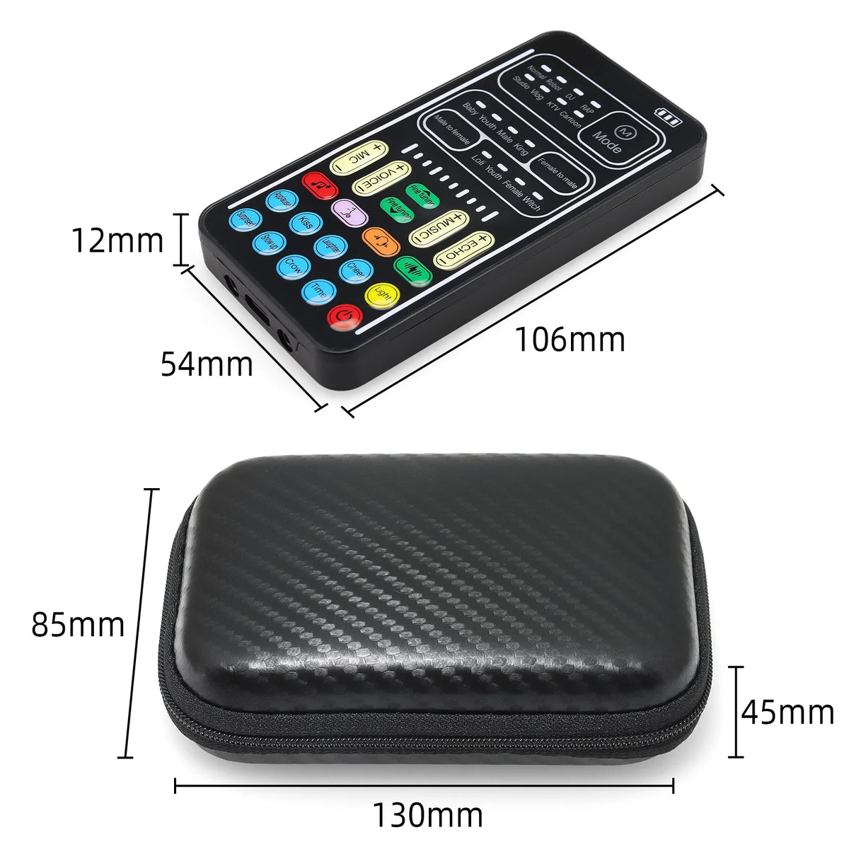 Sound Changer I9-PRO Voice Changer Set Multifunction Portable Recording Mini Sound Card For Game Anchor Recording Computer