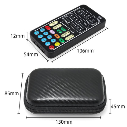 Sound Changer I9-PRO Voice Changer Set Multifunction Portable Recording Mini Sound Card For Game Anchor Recording Computer