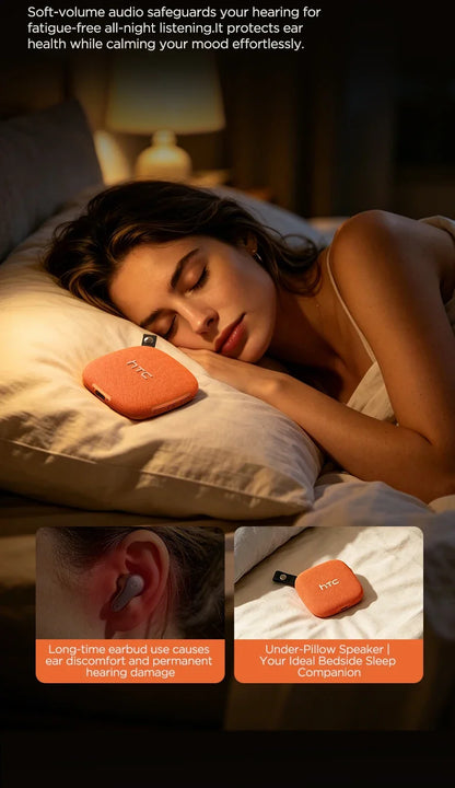 HTC WS01 Pillow Speaker Bluetooth Long Battery Built-in White Noise Sound Ultra-Thin Wireless Portable Speaker For Side Sleeper