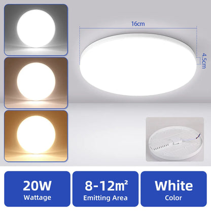 Led Ceiling Lamp 110v 220v Waterproof Led Panel Lights   for Kitchen Bathroom Lamp Balcony Ceiling Chandelier Lighting Fixture