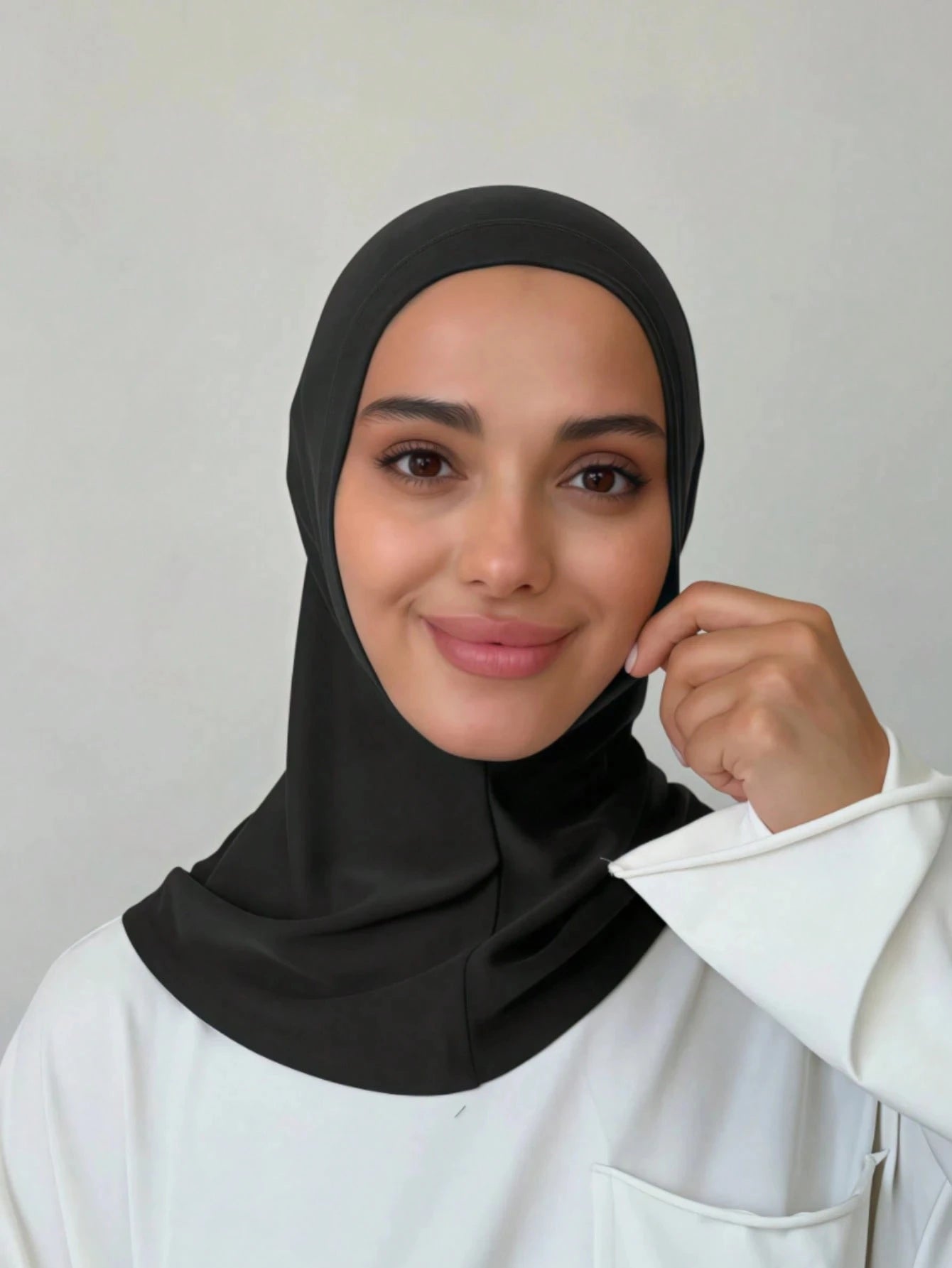 Soft Elasticity Modal Pull on Hijab Muslim Full Cover Neck Instant Hijab Islam Ready to Wear Hijab Scarf HeadWrap Ramadan Prayer