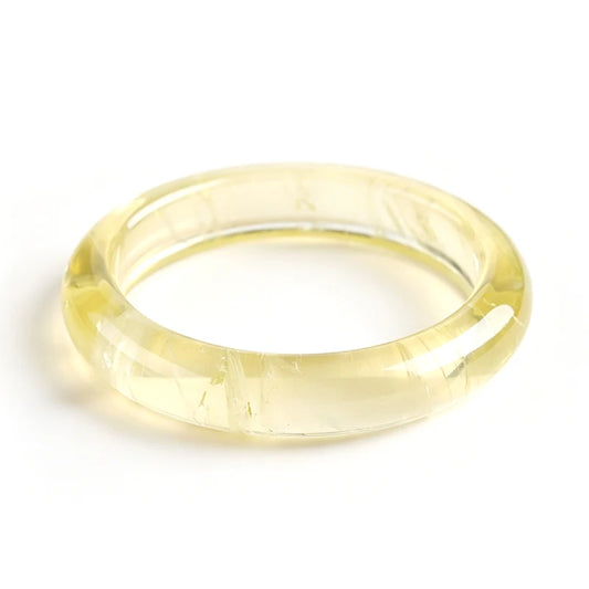 7A Natural Lemon Citrine Bangle Bracelet for Women Healing Crystal Jewelry for Wealth High Quality Luxury Jewelry Gift