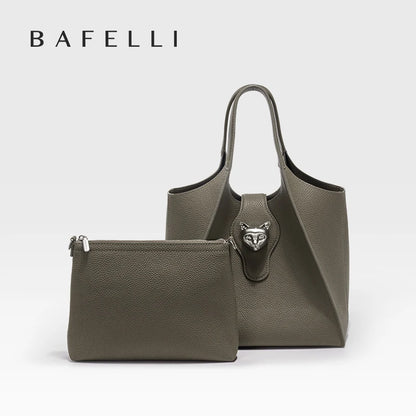 BAFELLI 2026 WOMEN'S HANDBAG TOTE TRAVEL BAGS GENUINE LEATHER CASUAL FASHION LUXURY BRAND UNISEX PURSE BUSINESS STYLISH DESIGNER