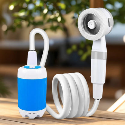 Portable Camping Shower Pump with Digital Display 4000mAh Upgraded Rechargeable Electric Shower Pump Camping Beach Dormitory