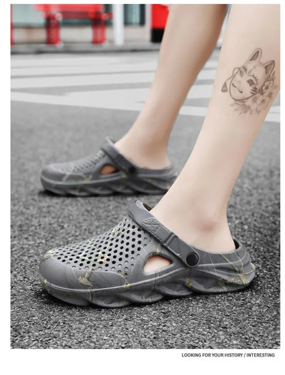 Plus Size 46 47 Summer Sandals for Men and Women Breathable EVA Beach Slippers Men Clogs Men Flip Flops Comfort Men Casual Shoes