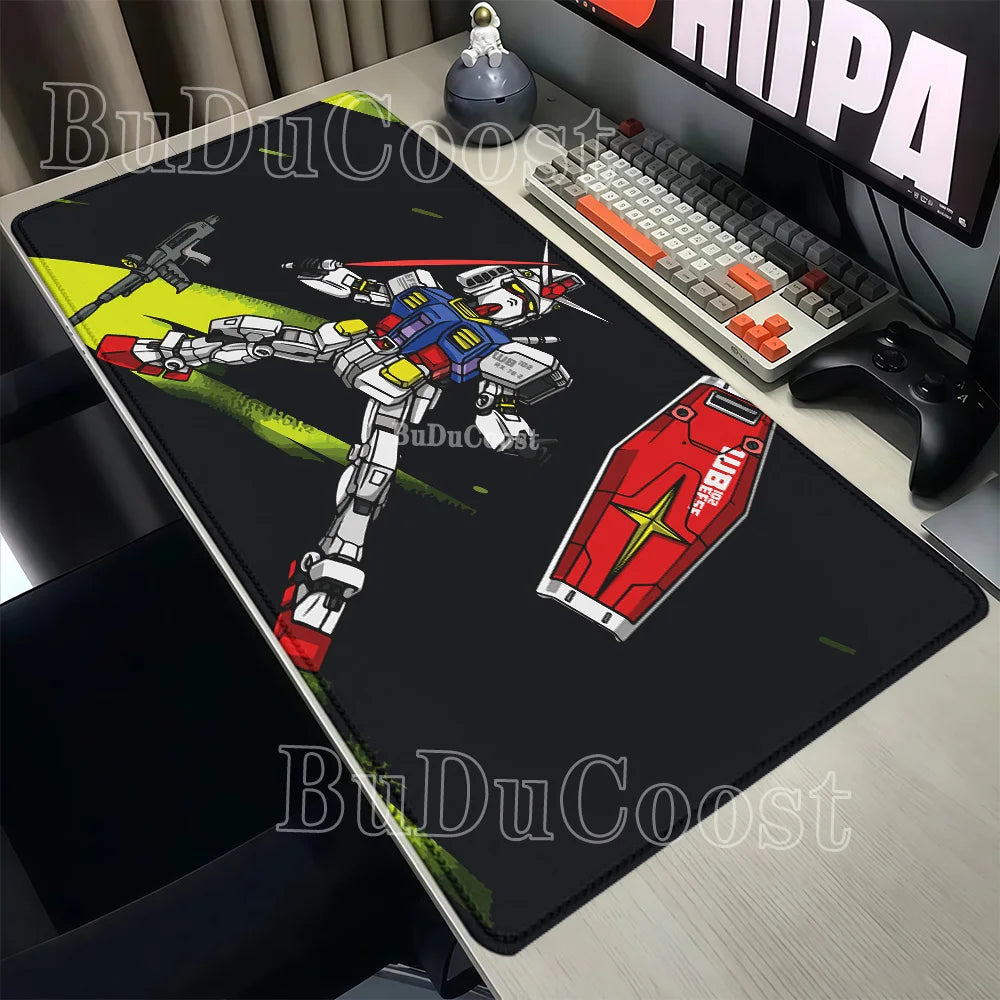 Mouse Pad Gundam RX-78-2 Anime Gaming XXL Non-slip Mousepad PC Computer Keyboard Office HD printing overlock esports Desk Mat