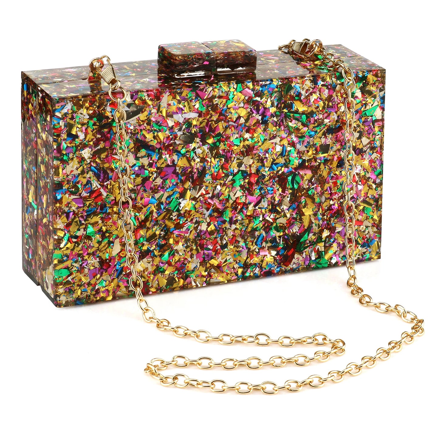 Acrylic Luxury Wedding Chain Handbag Women Box Clutch Evening Bags Chic Party Shoulder Crossbody Bags Ladies Dinner Dress Purses