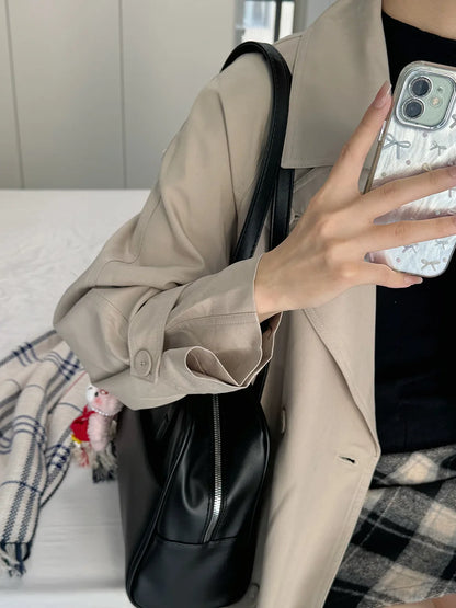 CGCBAG Vintage Designer Luxury Women Tote Bag Casual Lage Capacity Female Shoulder Bag High Quality PU Leather Ladies Handbags