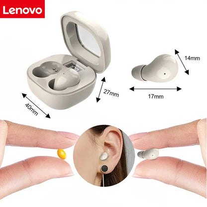Lenovo SK19 Mini Wireless Bluetooth 5.3 Earphones Invisible Sleep Headphones for Huawei Xiaomi Redmi Noise Reduction Heasets