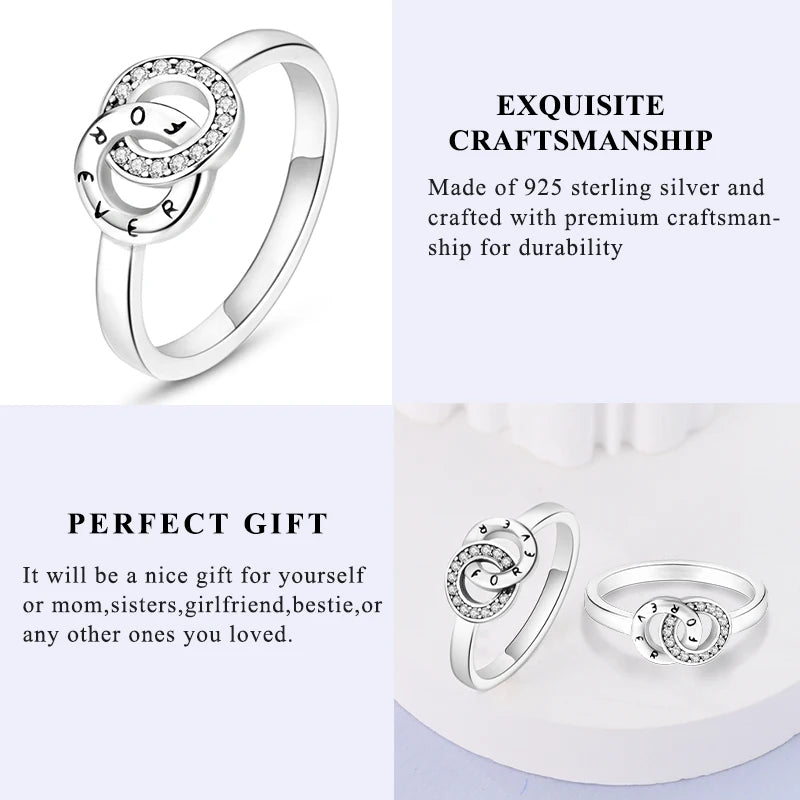 2026 New 925 Sterling Silver Rings Zircon Sparkling CZ Rings Rings For Women Original Wedding Fine Jewelry Accessories Gifts
