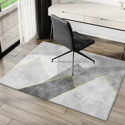 Simple E-Sports Chair Carpets Floor Mat Study Desk Computer Swivel Chair Carpet Bedroom Soiled Foot Mat Carpet Home Decoration