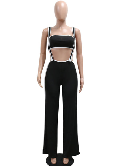 Sexy jumpsuit women pants summer casual Pants set jumpsuits Wide leg pants body party club outfits bodysuit Two pieces overalls