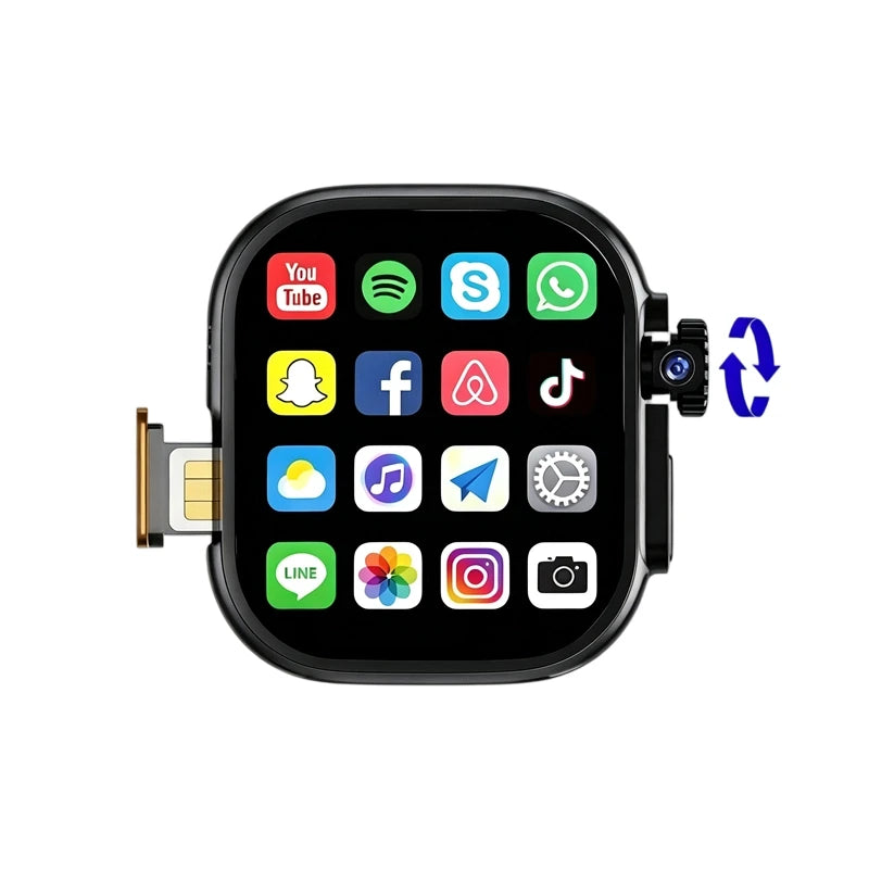 4G Android Smart Watch DW200 Amoled Smartwatch+1/3pcs straps 64GB Rom Heart Rate SmartWatch Men women support SIM Card GPS WIFI