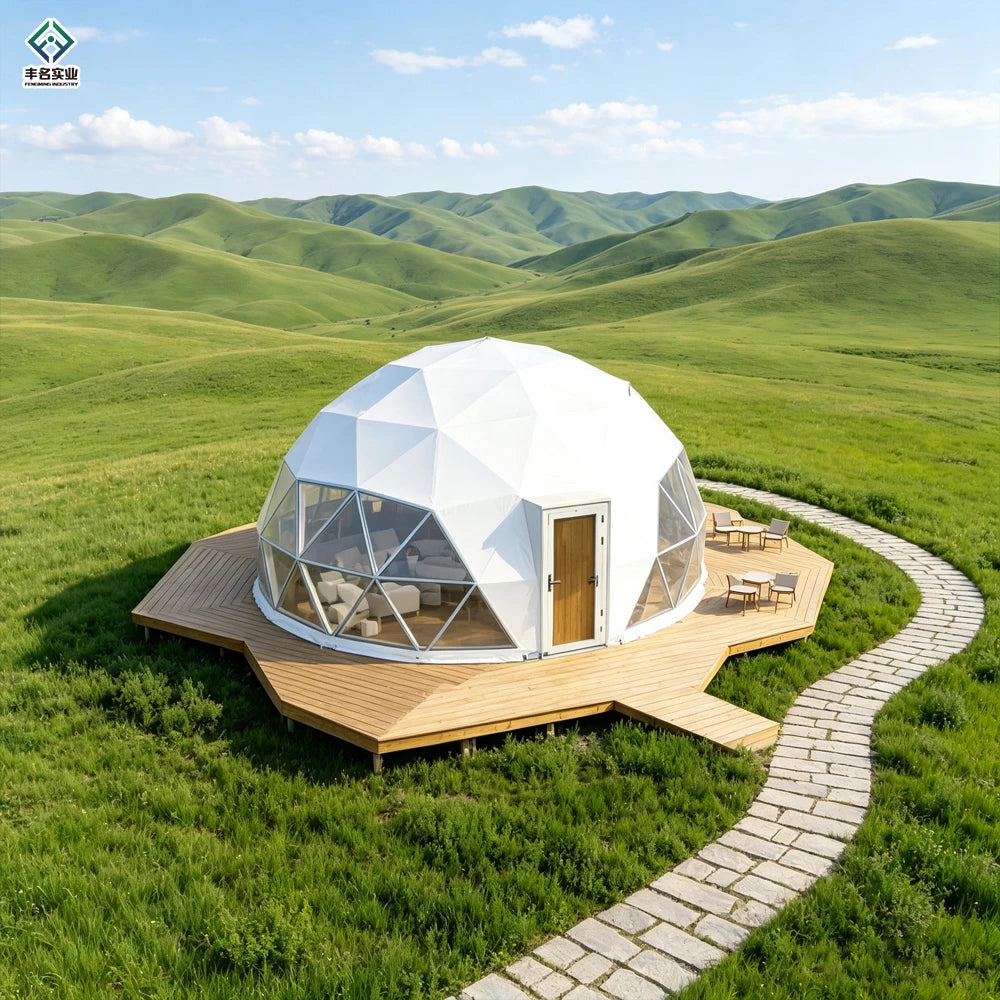 Luxury Modern Transparent PVC Four-Season Custom Garden Hotel Igloo Glamping House Geodesic Dome Tent