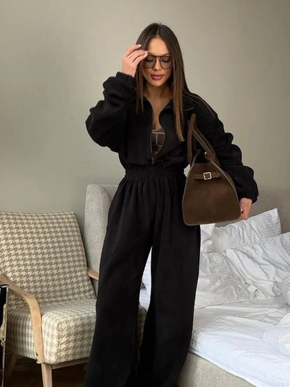 Jumpsuits Women Rompers One Piece Full Sleeve Zipper Overalls Long Pants Elastic High Waist Rompers Y2k Streetwear Jumpsuit 2025