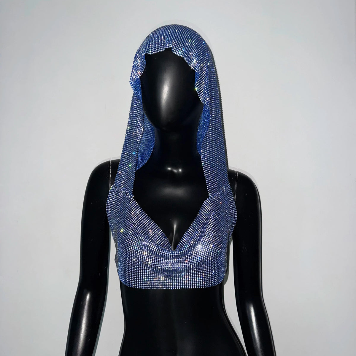 Women Sexy Mesh See Through T Shirt Shiny Rhinestone Fishnet Hollow Out Crop Top Sleeveless Beach Cover Up Party Club Tank Tops