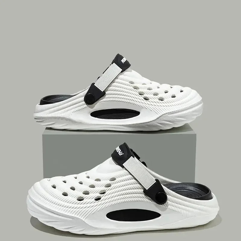 Fashion 2026 Mix Color Men's Comfortable Thick Platform Clogs Summer Beach Outside Couple Slippers Soft Sole EVA Sandals Slides