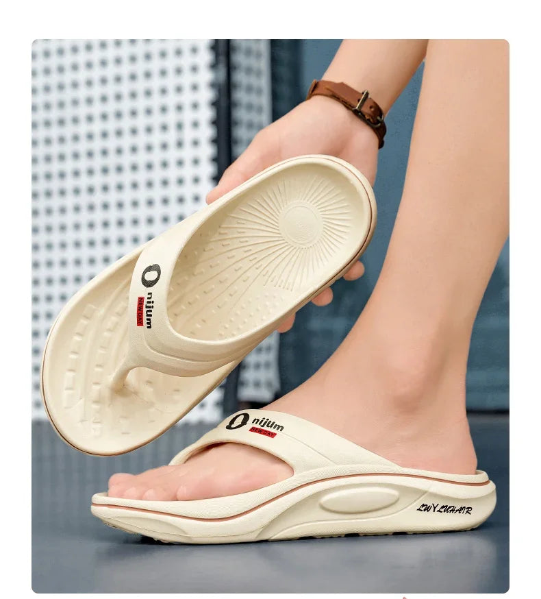 Summer Men Slippers Non Slip EVA Flip Flops Lightweight Home Sandals Soft High Quality Slides Fashion Outdoor Beach Bathroom
