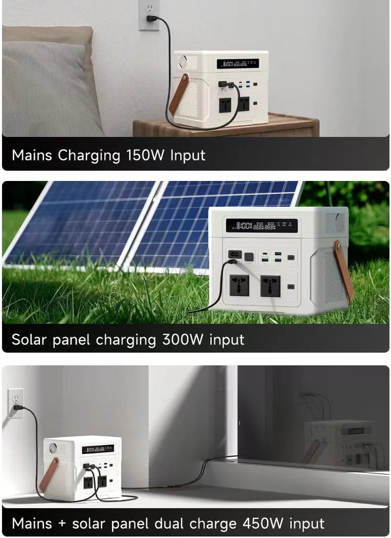 4020WH 1200W Portable Power Station 902WH 1000W Lifepo4 Battery Pure Sinve Wave Solar Generator for Emergency Power Supply