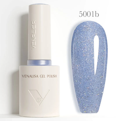 Venalisa 10ml HEMA TPO Free Red Cat Eye Gel Polish Soak Off UV LED Magnetic Nail Polish Diamond Top Long Wear Gel Varnish