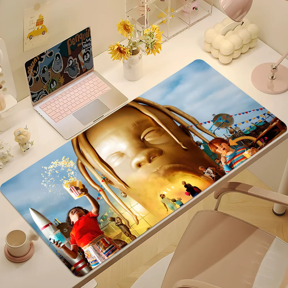 T-Travis Rapper Scott Utopla Mouse Pad Non-slip Thickened MousePad Student Cushion Large Writing Gaming Lockedge Office