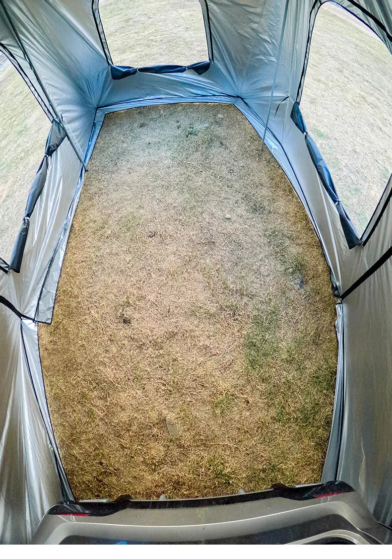 Universal SUV Camping Tent with Spacious Awning Waterproof Car Tent Easy Setup for Backpacking Traveling Outdoors Car Tail Tent