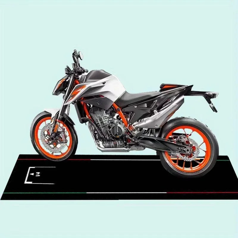 VIKAMA Motorcycle Carpet Greaseproof Non-Slip Garage Mat Motorcycle Display Mat Corridor Bedroom Carpet Home Decor