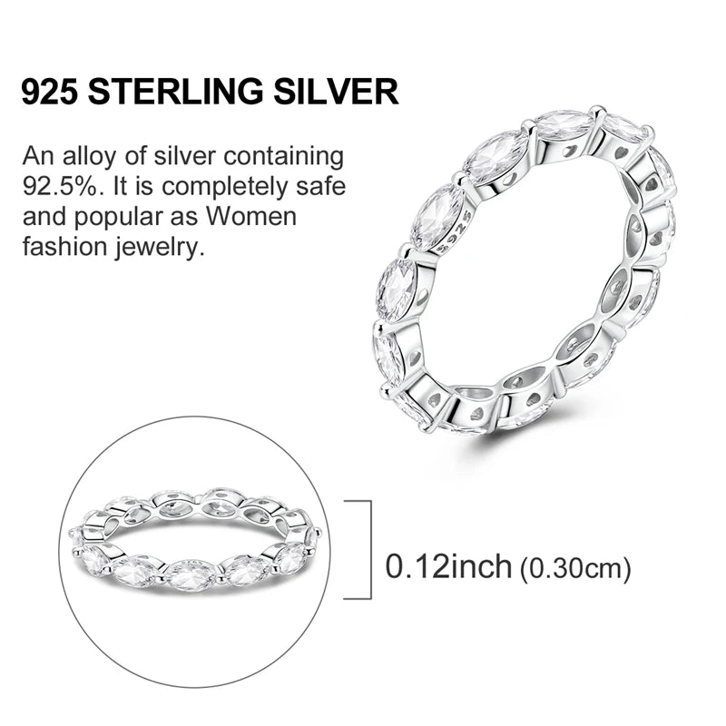 LAZA 925 Sterling Silver Colorful Rings Sparking Zirconium Bowknot Moon Sun Original Ring For Women Anniversary Wedding Gifts