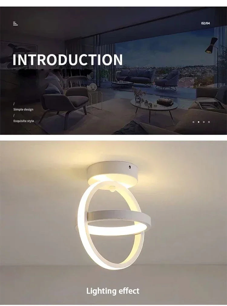 LED Strip Aisle Ceiling Lights Modern Minimalist Living Room Lamps For Balcony Entrance Staircase Home Decor corridor lamp