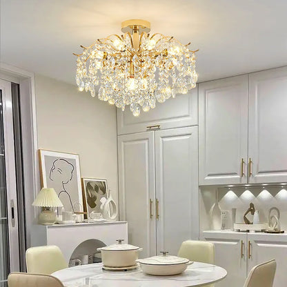 Modern Luxury Crystal Ceiling Chandelier For Living Room Dining Room Bedroom Ceiling Lamp LED Lights Home Appliance AC85-260V