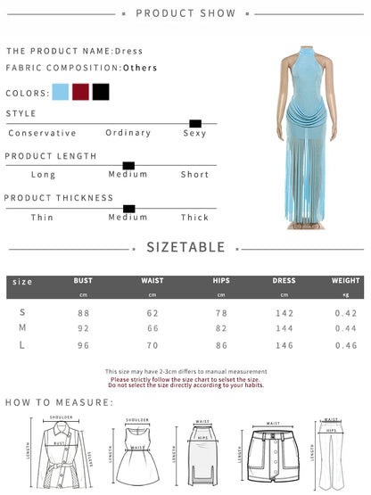 Weird Puss Halter Turtleneck Dress Women Velvet Ruched Patchwork Tassel Hem Elegant Sexy Backless Valentine's Day Party Bodycon