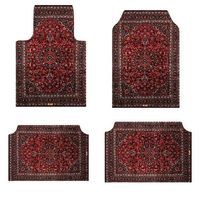 Set of Bohemian Style Floor Mat Universal Size Car Foot Mat American Retro Rugs for Bedroom Home Anti-slip Soft Rug