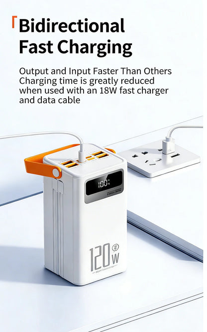 Gaiaray 80000mAh 50000mAh Portable Power Bank Fast Charging Power Station Emergency Power Bank Solar Generator For Camping Phone