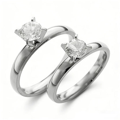Exquisite Fashion Silver Color Engagement Rings for Women Fashion White Zircon Stones Ring Anniversary Bridal Wedding Jewelry