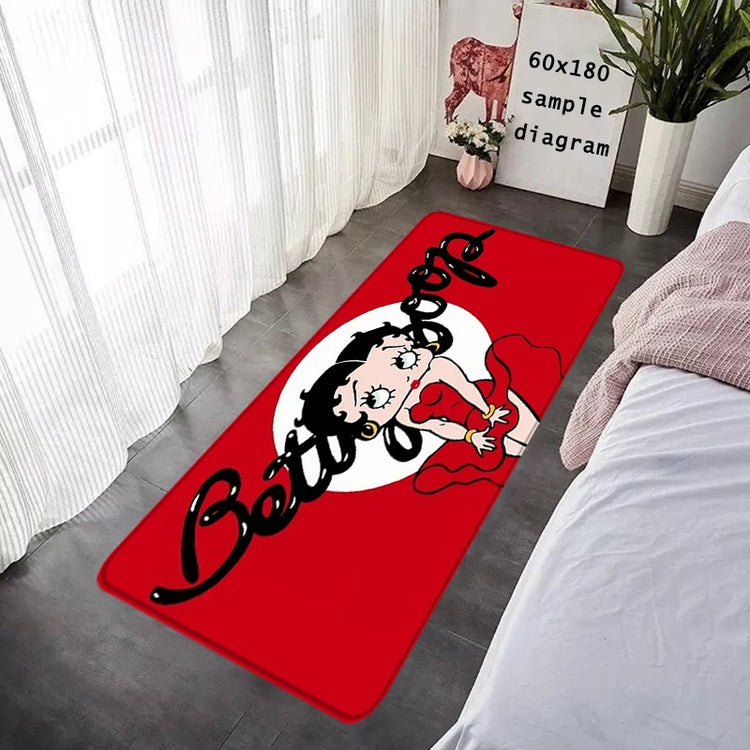 House Entrance Doormat Bettys Boops Hallway Carpet Living Room Rugs Foot Carpets Bathroom Rug Floor Mats Non-slip Home Decor
