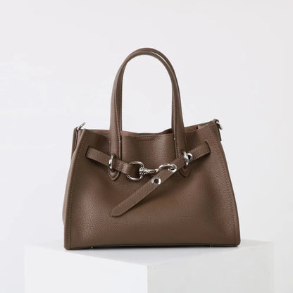 2026 Top grade Women's Genuine Leather Bag High Quality Casual Versatile Handbags Female Shoulder Bags Commute Totes Coffee