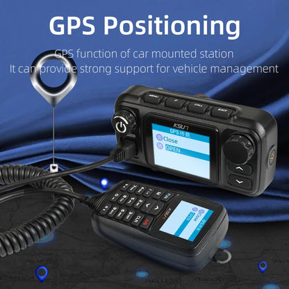 Vehicle Radio Walkie Talkie KSUN CT510 25W GPS  VHF UHF Dual Band 4G POC Network Car Radio for Outdoor Self-driving