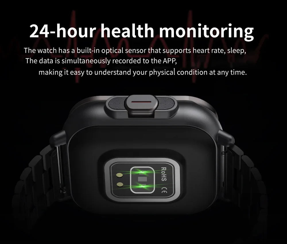 BT Call Blue Tooth Headphones Watches 2.01" Headset 2 in 1 Smart Watch Heart Rate Sport Fitness Bracelet TWS Earphone Smartwatch