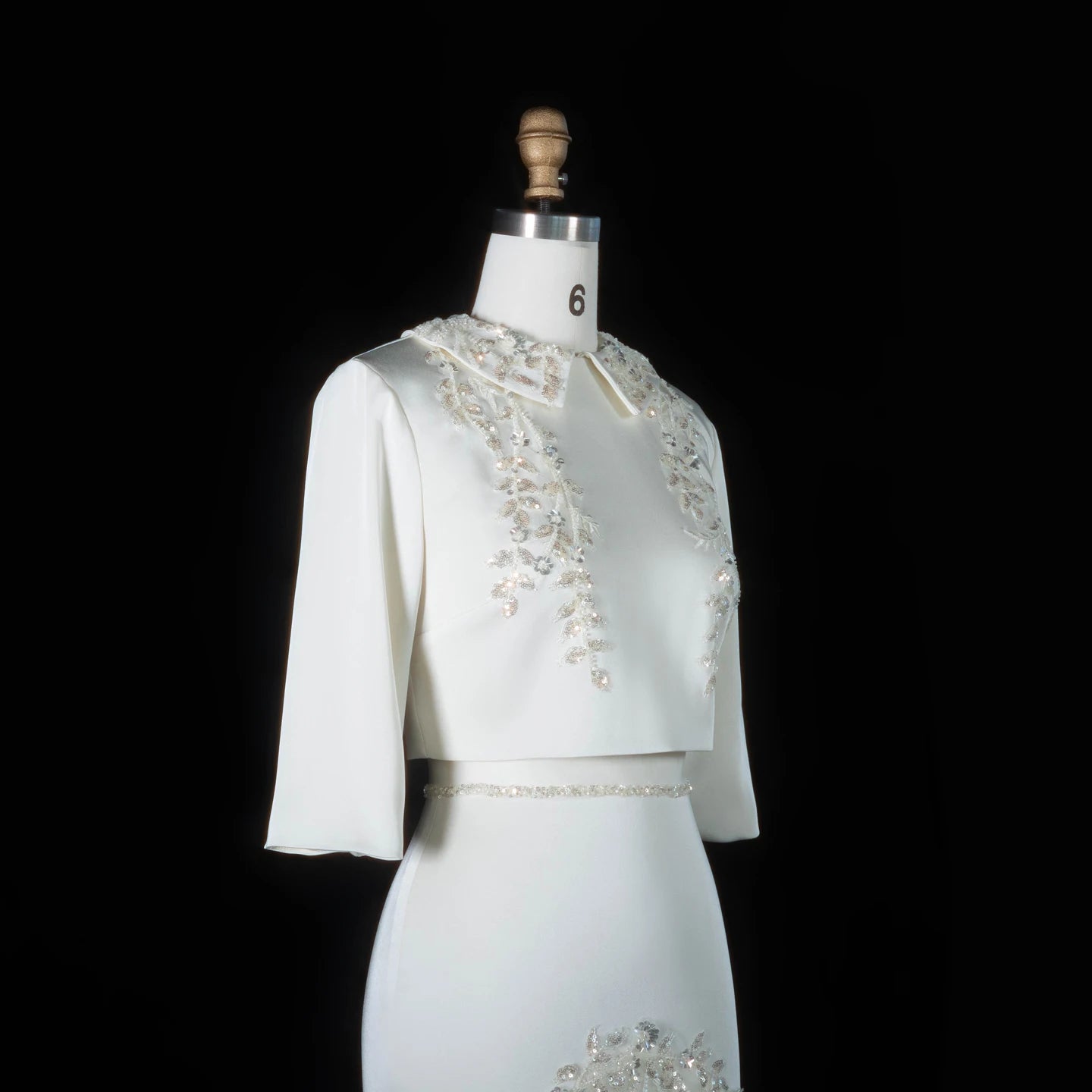 Sharon Said Evening Dress Luxury Mermaid Two Pieces with Sleeves Sequined Embroidery Arabic Wedding Party Gowns SS214 Customized