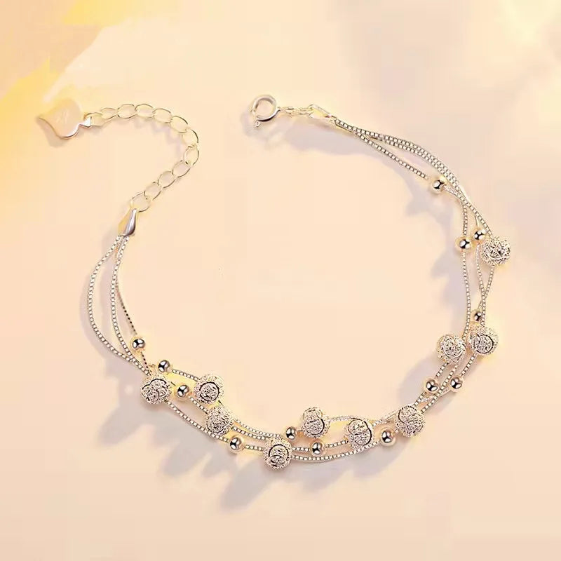 925 Sterling Silver Bracelet Woman Vintage Luxury Original Jewelry Accessories Fashion Designer Party Wedding Jewelry Gifts 2025