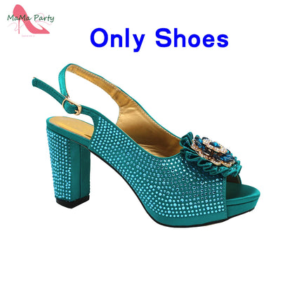 The US Duty Free Wine Color New Coming Italian Women Shoes and Bag Set with Platform Nigerian Lady Pumps for Garden Party