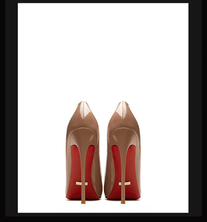 Woman Shoes 2025 Luxury Brand Red sole Pumps Red Bottom Pointed Toe Designer High Heels Party Elegant Fashion Ladies Shoes 12cm