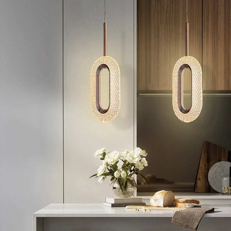 Modern Crystal LED Pendant Lamps Indoor Lighting For Home Decor Led Lights Living Room Bedroom Bedside Hanging Lamp
