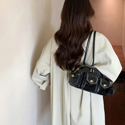 Luxury Boston Bags New Handbags For Women Trendy Commuting Versatile Handbag With Pendents Shoulder Crossbody Pillow Bags