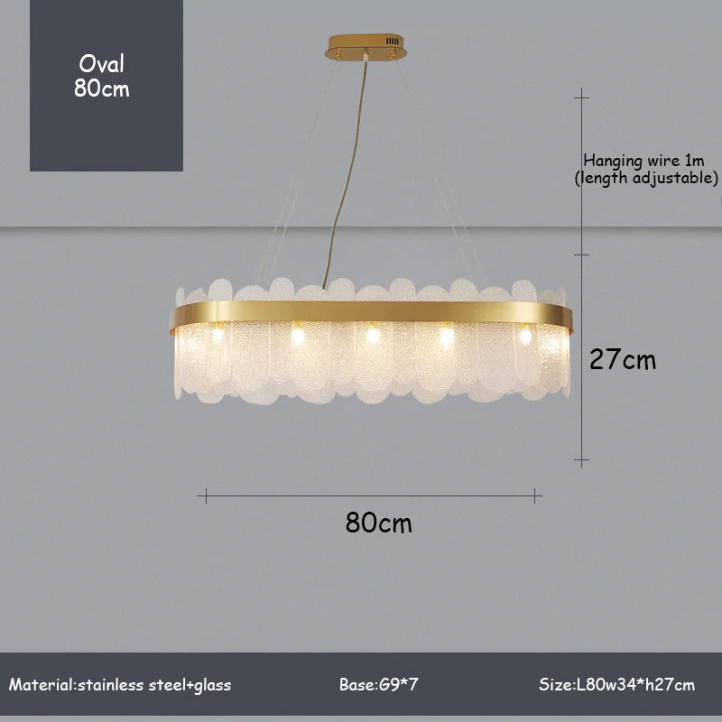 Modern Luxury Lustre Crystal Chandelier Living Room Ceiling Lights Dining Room LED Chandeliers Villa Gold Crystal Pendant Lamp