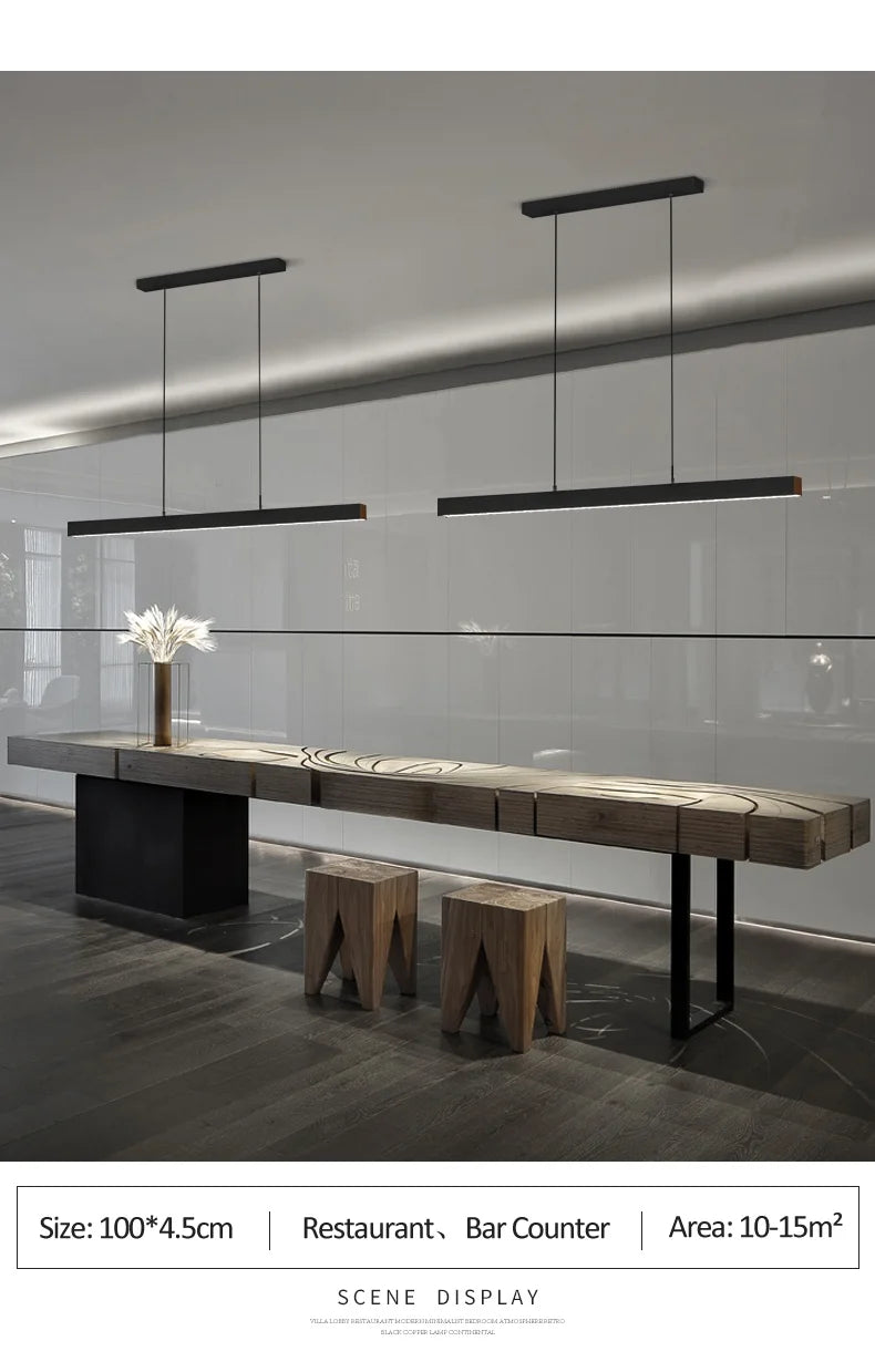 Dining room chandelier Nordic modern lamp dining table bar lamp restaurant lights kitchen lights office company led strip lamps