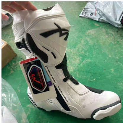 Men's Summer Breathable Racing Boots MOCHA SH109 Motorcycle Boots Breathable Women's Off-road Racing CE Certified Riding Boots