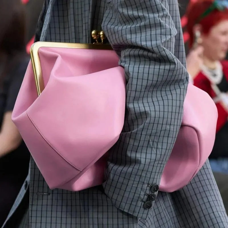 Branded Women's Shoulder Bag Exquisite Irregular Design Seashell Handbag Luxury Large Capacity Clip Clutch Elegant Evening Bag