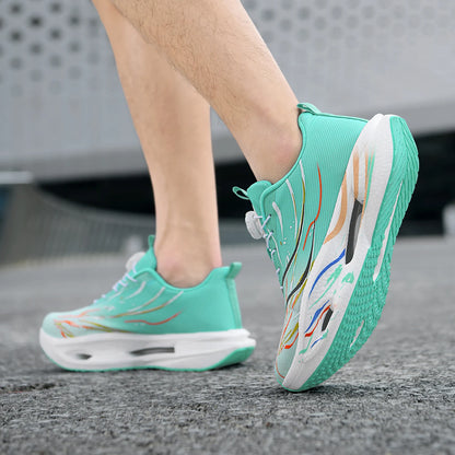 Unisex Sports Shoes Trendy Mesh Breathable Outdoor Running Shoes 2026 New Soft Soled Rebound Professional Training Shoes for Men